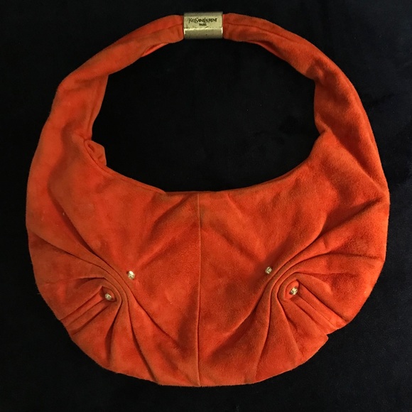 Yves Saint Laurent Handbags - Tom Ford Yves Saint Laurent YSL Orange Suede Bag